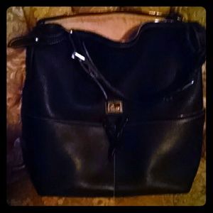 Dooney & Burke black leather purse